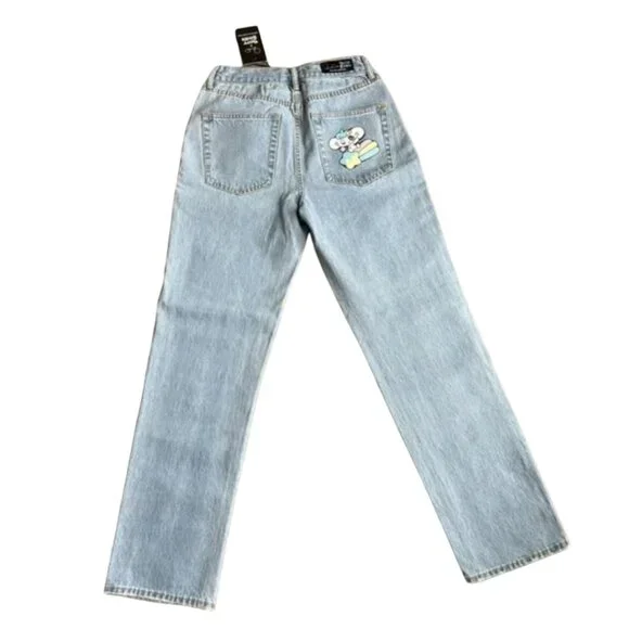 ULTRA RARE, BNWOT Teddy Fresh x Yurie Sekiya Printed Denim Jeans - Picture 2 of 9